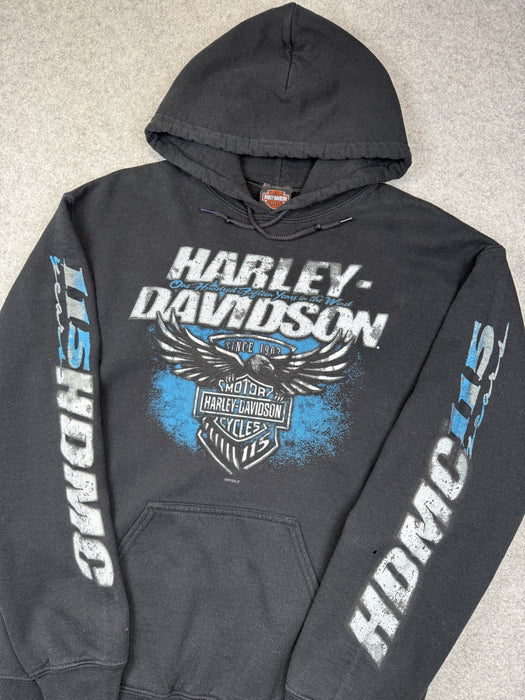 Harley Davidson Saskatoon Hoodie Black | Vitnage Clothing Store Canada