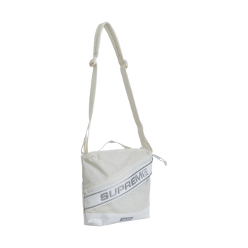 Supreme Logo Shoulder Bag White FW23