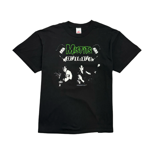 (L) Vintage '02 Misfits Band Tee Black