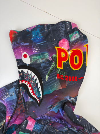 BAPE Neon Tokyo Full Zip Hoodie (USED)