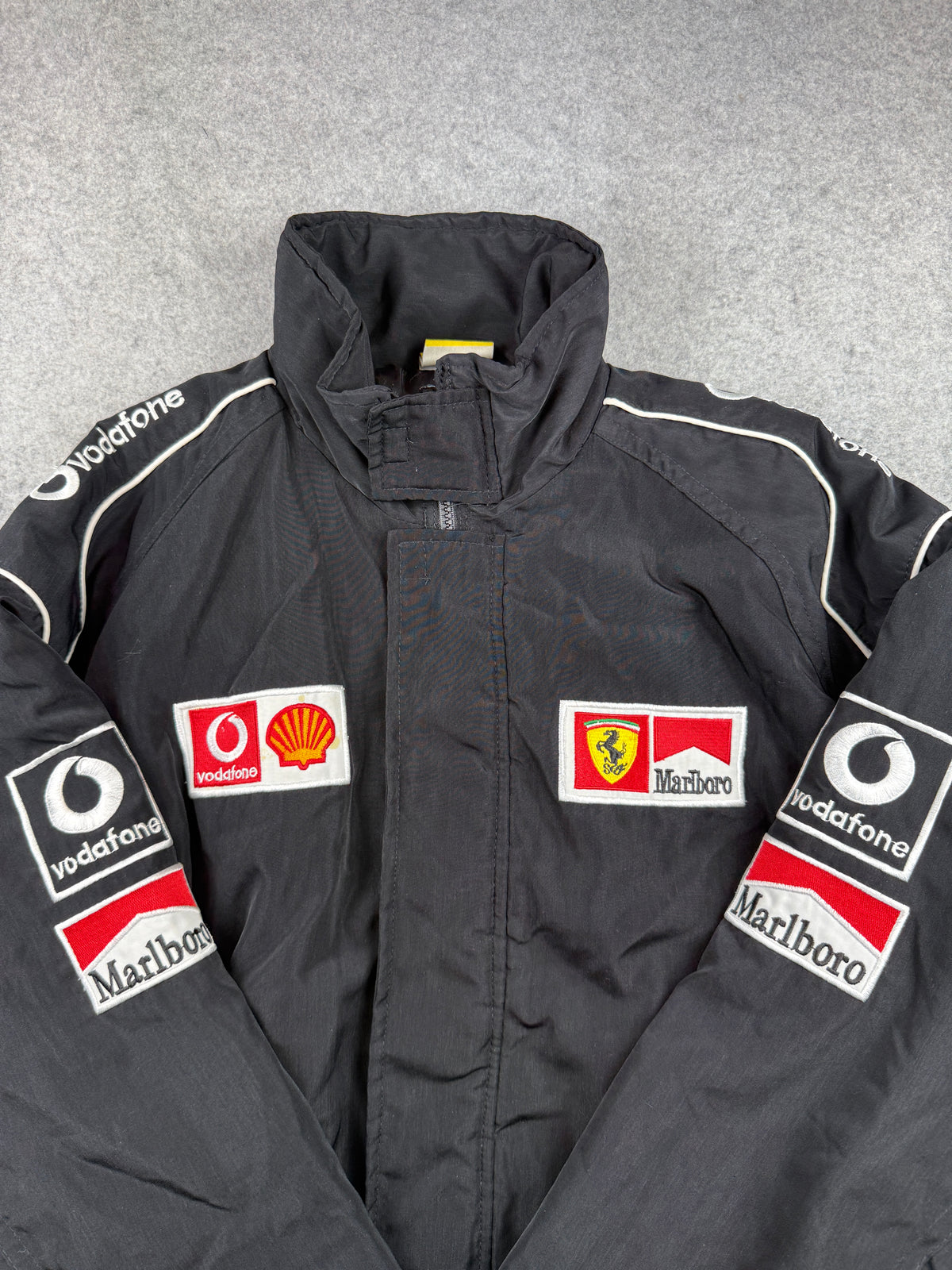 Vintage Ferrari Micheal Schumacher Marlboro Racing Jacket Black