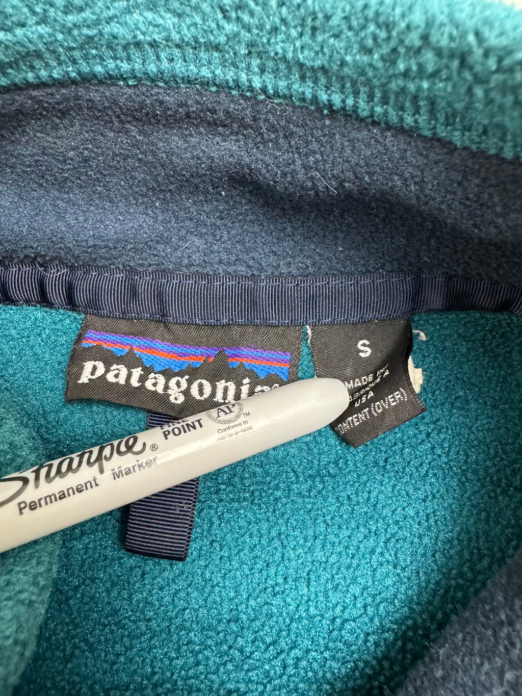 Vintage Patagonia Zip-Up Fleece Aqua