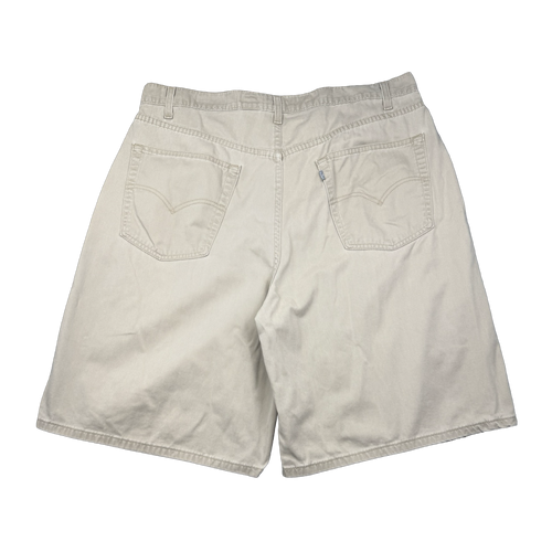 Vintage Levi's Silver Tab Khakis Shorts Beige | Vintage Clothing Store Canada