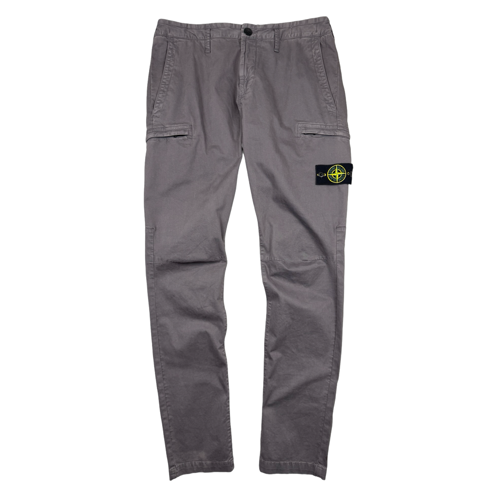 Stone Island Skinny Fit Cargo Trousers Dusty Purple