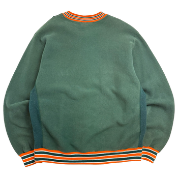 Vintage 1990's Miami Hurricanes Sweatshirt Green