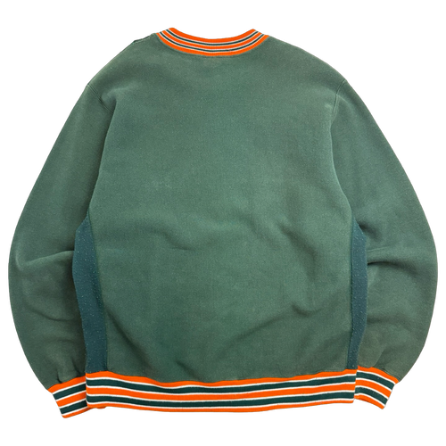 Vintage 1990's Miami Hurricanes Sweatshirt Green | Vintage Clothing Store Canada