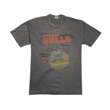 (L) Vintage '96 Chicago Bulls World Champs Tee Charcoal