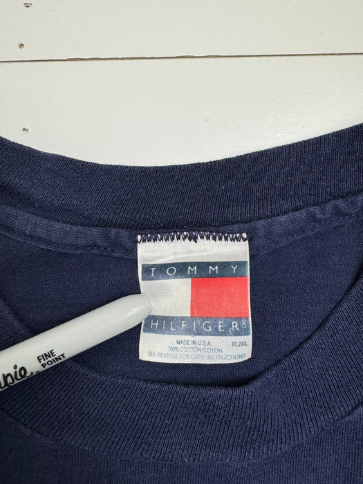 (XL) Vintage 90s Tommy Hilfiger Formula 1 Tee Navy | Vitnage Clothing Store Canada