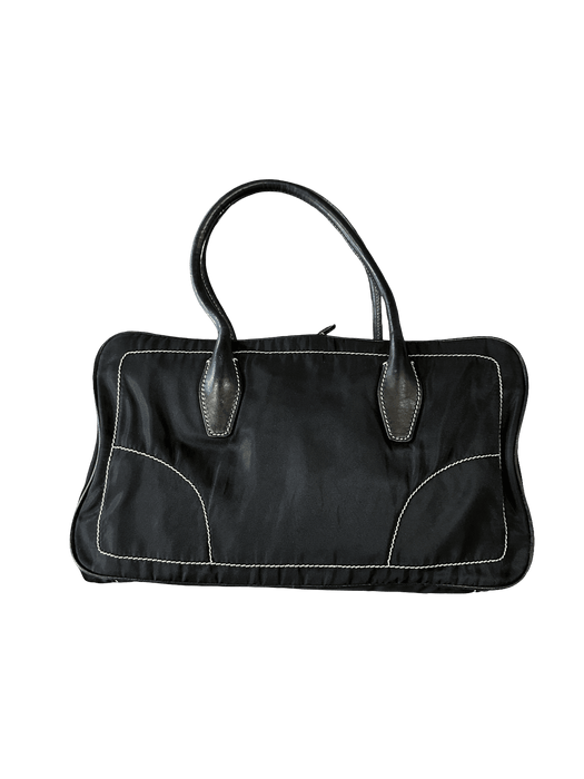 Prada Tessuto Framed Satchel Black | Vitnage Clothing Store Canada