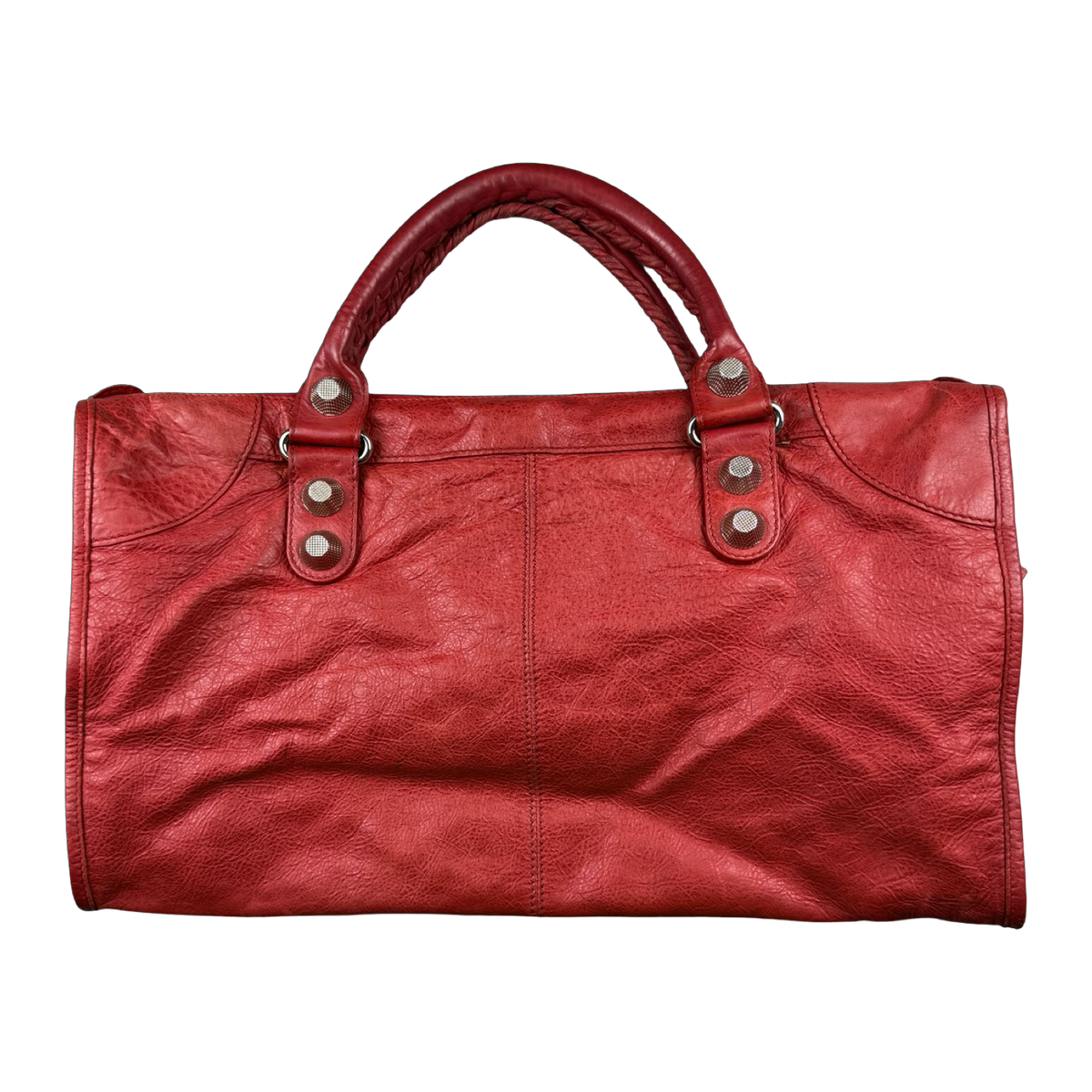 Balenciaga Motocross City Giant Handbag Red