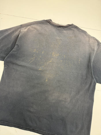 Vintage Harley Davidson Classic Bike Tee Sun Faded Black