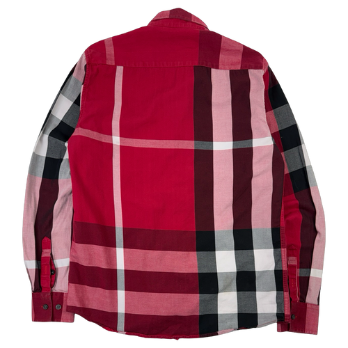 Vintage Burberry Checkered Dress Shirt Red | Vintage Clothing Store Canada