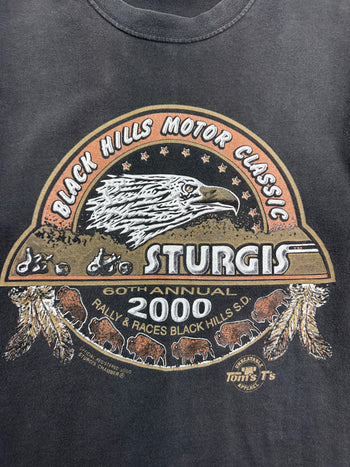 Vintage 2000s South Dakota Sturgis Tee Black