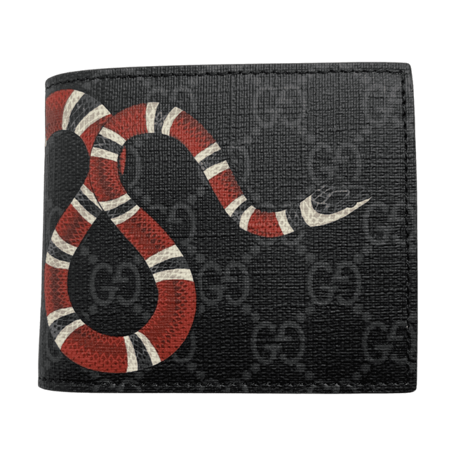 Gucci King Snake Bifold Wallet Black