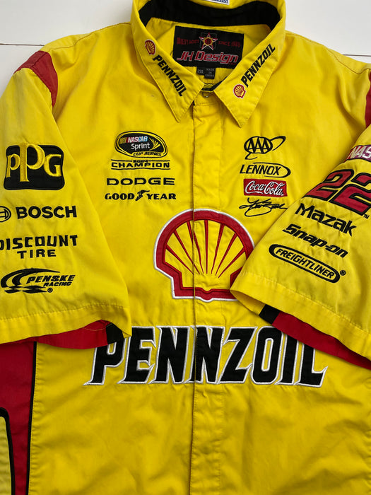 (XXL) Vintage Penzoil Racing Button Up | Vitnage Clothing Store Canada