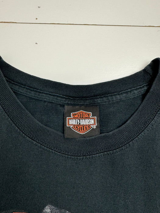 Vintage '12 Harley Davidson Of Edmonton Tee Black | Vitnage Clothing Store Canada