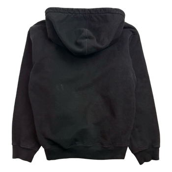 Supreme Text Stripe Zip Up Sweater Black (USED)