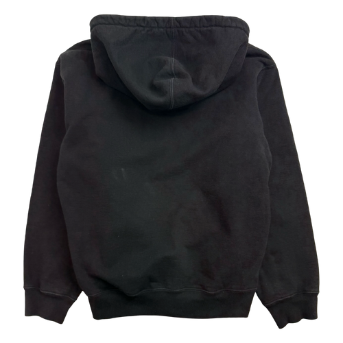 Supreme Text Stripe Zip Up Sweater Black (USED) | Vintage Clothing Store Canada