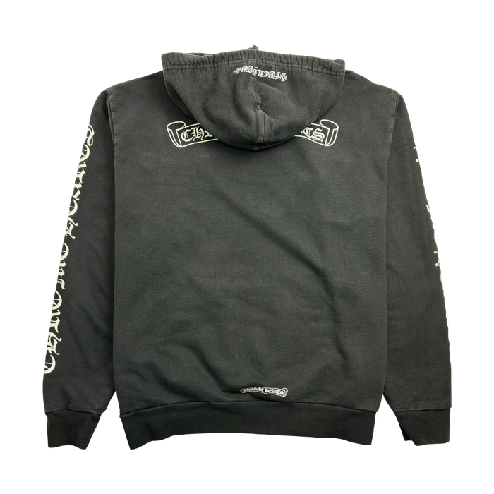 Chrome Hearts Scroll Logo Hoodie Black (USED) | Vitnage Clothing Store Canada