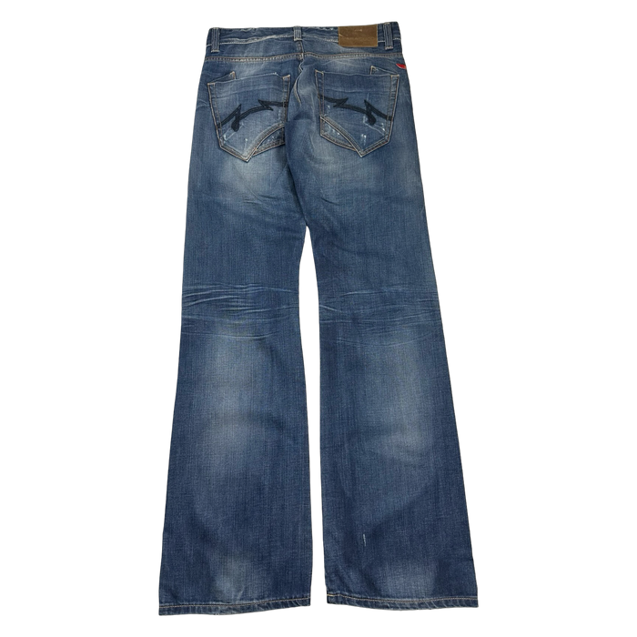 Vintage Y2K Parasuco Denim Legend Distressed Pants | Vitnage Clothing Store Canada