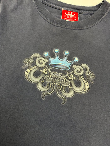 Vintage Y2K JNCO Snake Crown Tee Black