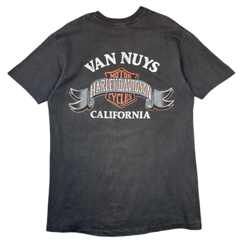 Vintage Harley Davidson National MDA Poker Run Tee Black
