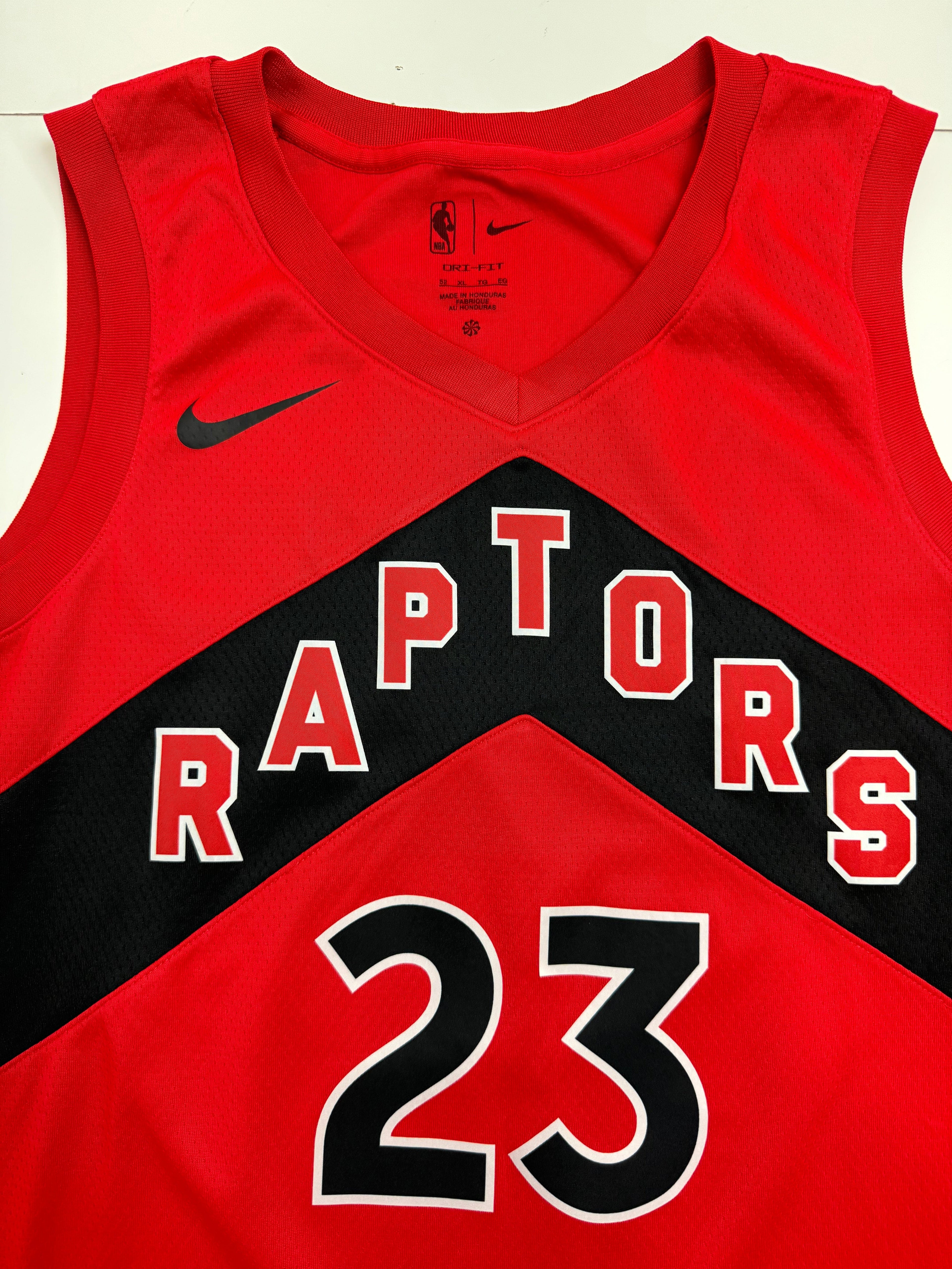 (L) Nike Toronto Raptors Fred Vanvleet Jersey Red