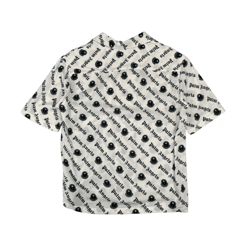Moncler x Palm Angels Button-up Shirt White (USED) | Vintage Clothing Store Canada