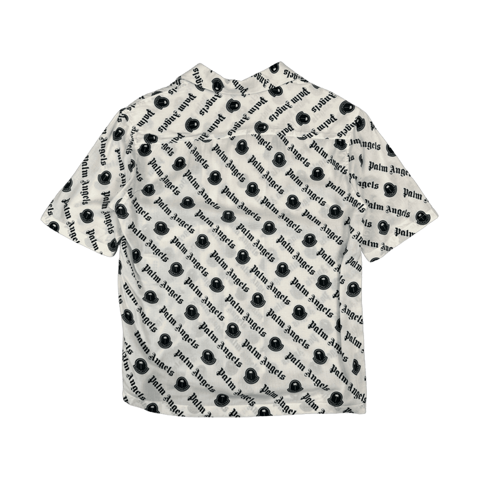 Moncler x Palm Angels Button-up Shirt White (USED) | Vitnage Clothing Store Canada
