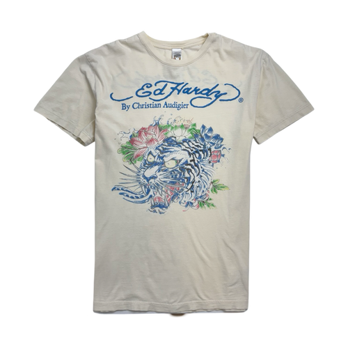 Vintage Y2k Ed Hardy Tee Cream | Vintage Clothing Store Canada