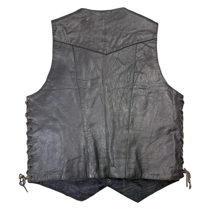 Vintage U.S Naval Aviation Leather Vest Black | Vitnage Clothing Store Canada