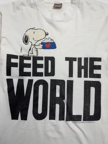 Vintage '58 Snoopy Feed The World Tee White