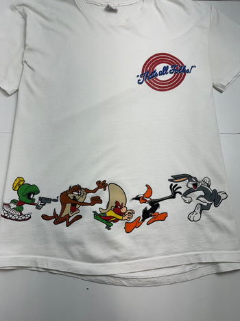 (L) Vintage '93 Looney Tunes Tee White