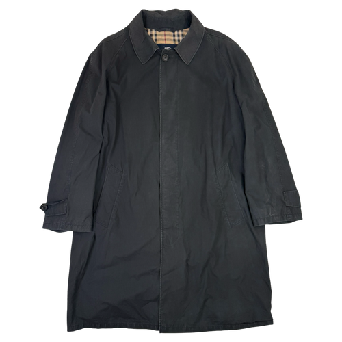 Vintage Men's Burberry Trench Coat Black | Vintage Clothing Store Canada