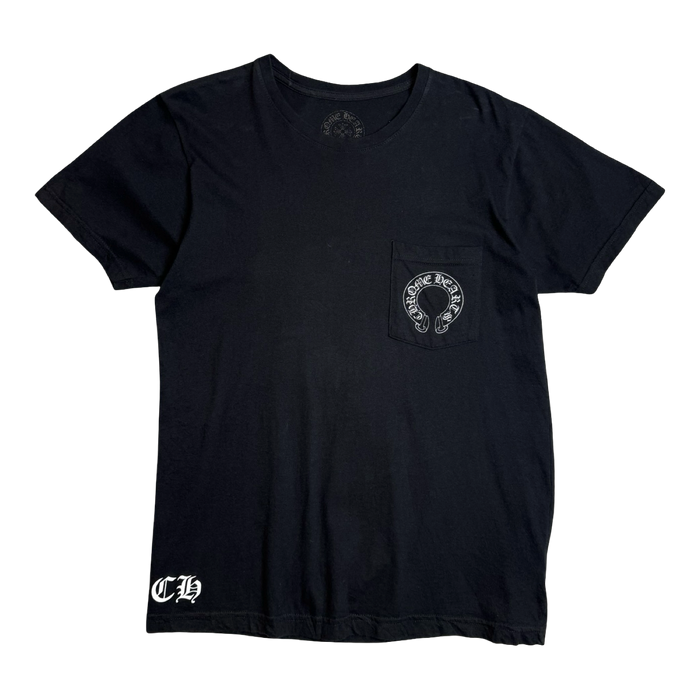 Chrome Hearts Tonal Malibu Floral Cross Pocket Tee Black | Vitnage Clothing Store Canada