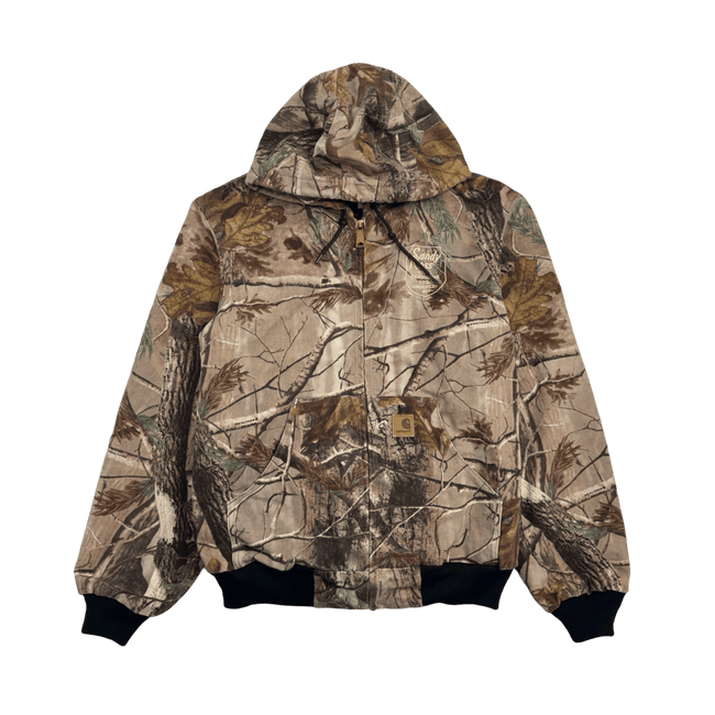 (S) Carhartt Realtree Camo Hooded Full Zip Jacket