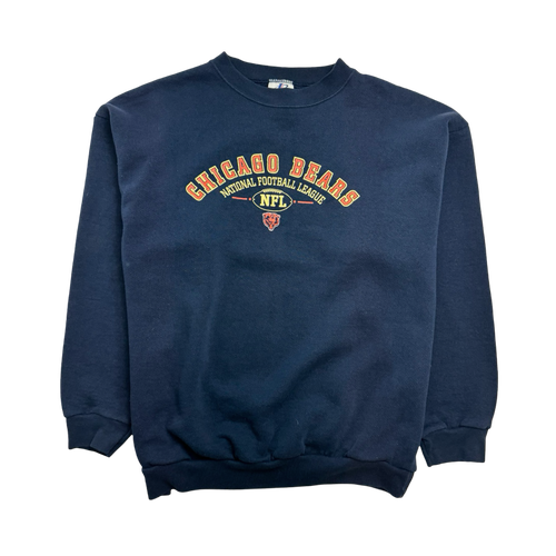 (M) Vintage NFL Chicago Bears Sweatshirts Navy | Vintage Clothing Store Canada