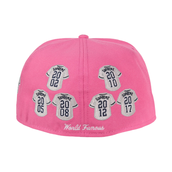 Supreme Jerseys Box Logo New Era Fitted Hat Pink | Vitnage Clothing Store Canada