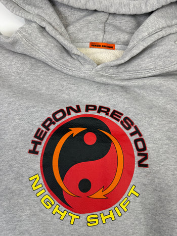 Heron Preston Night Shift Hoodie Grey (USED)