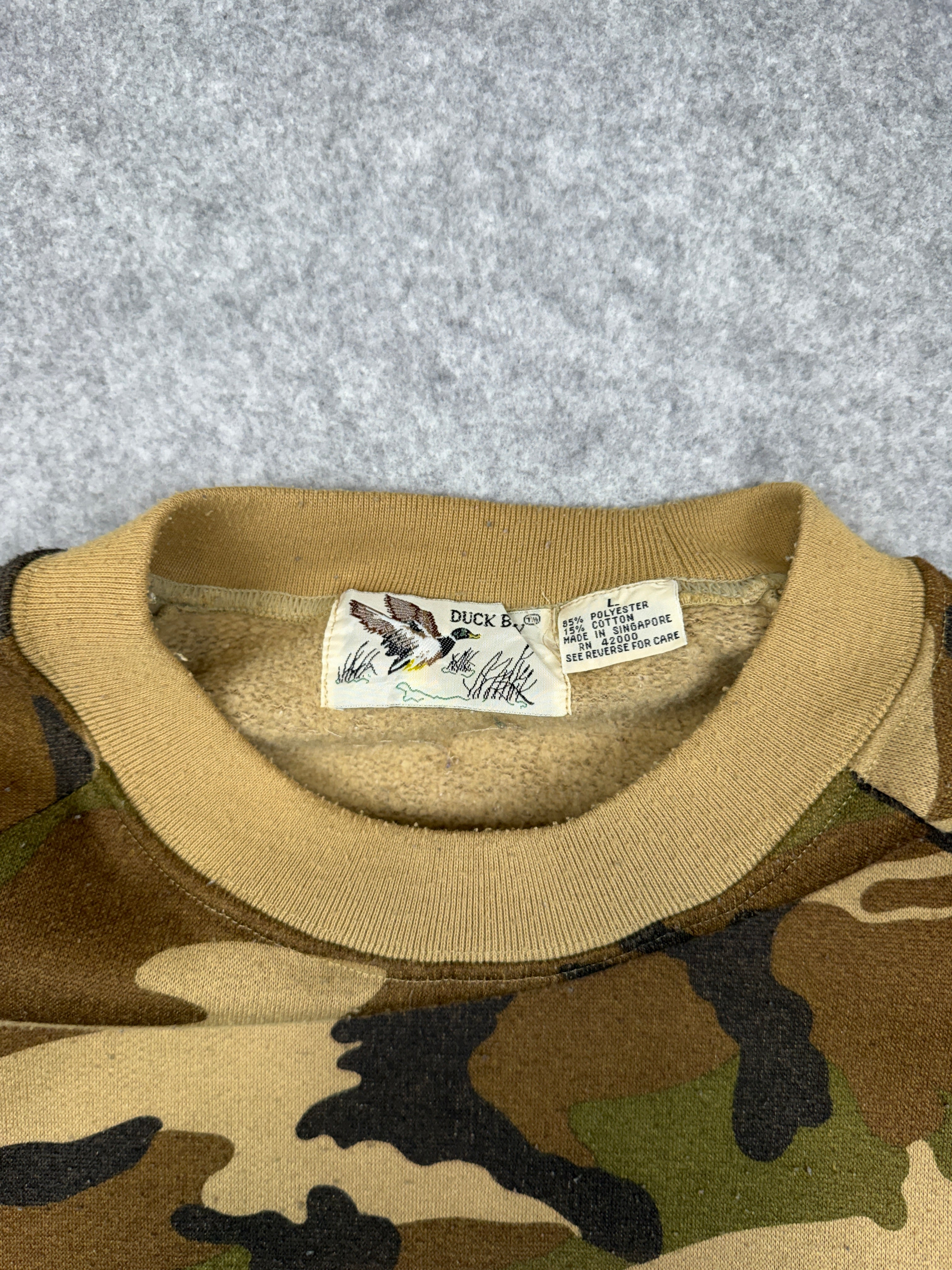 Vintage Blank Duck Camo Crewneck