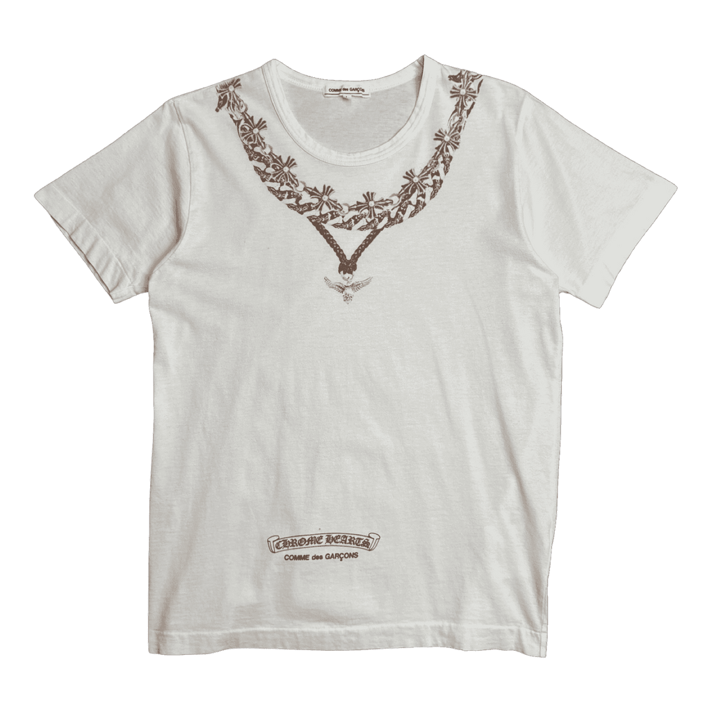 Chrome Hearts x Comme Des Garcons Necklace Tee White