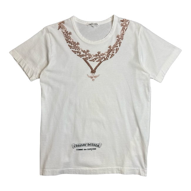 Chrome Hearts x Comme Des Garcons Necklace Tee White