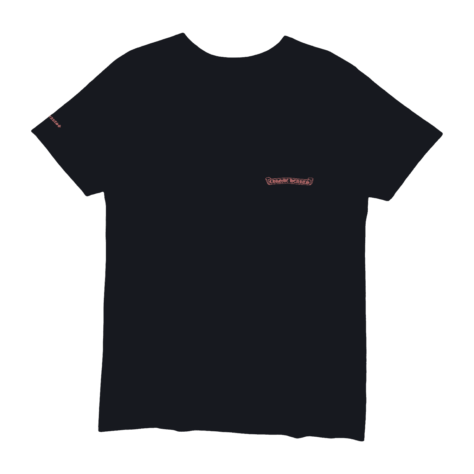 Chrome Hearts Horseshoe Scroll Logo Pocket Tee Black/Red