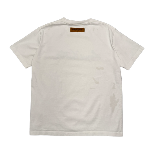 Louis Vuitton Embroidered Cursive Logo Tee White (USED) | Vintage Clothing Store Canada