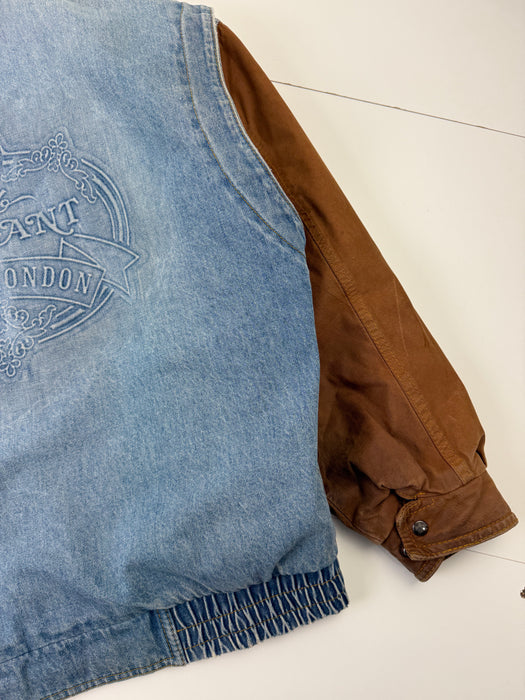 Vintage Club Elegant Fleece Lined Denim Jacket | Vitnage Clothing Store Canada