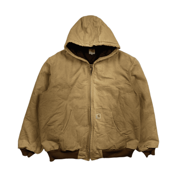 Vintage Carhartt Hooded Work Jacket Khaki