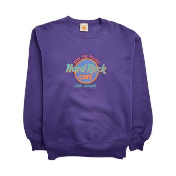 (L) Vintage Hard Rock Cafe Sweatshirt Purple