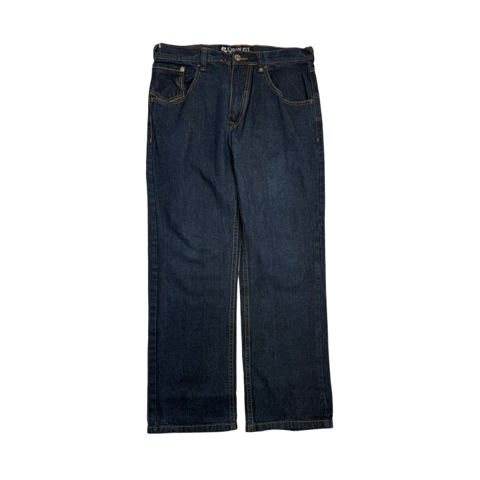 Vintage Y2k Exhaust Dark Denim Jeans Pants | Vitnage Clothing Store Canada