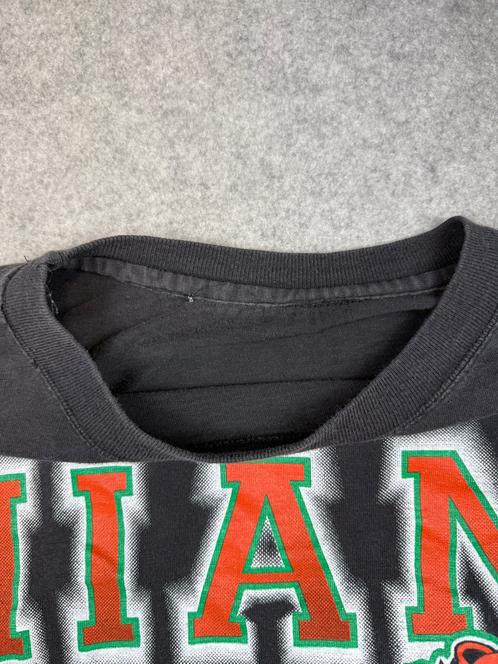 Vintage Miami Hurricanes Mascot Tee Black
