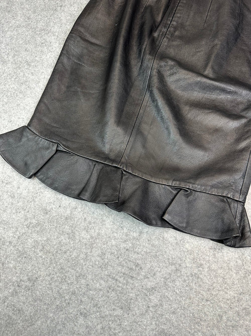 Women’s Versace Leather Skirt | Vintage Clothing Store Canada